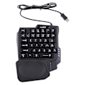 Miniatyrbild 1 av 5: USB Kabelanslutet Gaming Tangentbord Enhands RGB Bakgrundsbelyst Lysande Knappsats [DB]