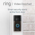 Pikkukuva 2 / 5: Ring Video Doorbell (2. sukupolvi) | Langaton videon ovikello turvakamera 720p HD-videolla, akku- db V5 silver Ding Dong Machine