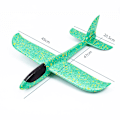Miniatyrbillede 1 af 4: 48cm stort skumfly, håndkastet fly, inerti-udendørs lancering, børnelegetøj db Green Non-luminous