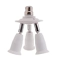 Miniatyrbillede 1 af 5: 3/5 i 1 E26 E27 Standard Medium Skrue LED Lysstik Splitter Adapter Lampe db 3