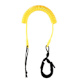 Miniatyrbillede 1 af 5: Windsurfing Surfbræt Paddle Board Leash Surfing Coiled Ankel Fod Ben Reb [DB] Yellow
