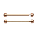 Miniatyrbilde 1 av 5: 1 Par Urremme Skruepinner for Smartklokke Armbånds Lås Spenne Friksjon Tub db Rose Gold 20mm