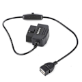 Pikkukuva 1 / 5: 47,5 cm OBD2 USB-latauskaapeli 16-nastainen liitin autolle GPS DVR-kameralle [Db]