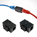 Pikkukuva 2 / 5: DB 10 kpl Keystone CAT6 CAT5E Suora Läpivienti Keystone Moduulit Adapterikytkimet CAT5E