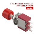 Pikkukuva 3 / 5: 15 kpl SPDT Hetkellinen Painonappikytkin - 3 Pin AC 2A 250V/ 5A 120V No/nc db