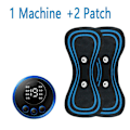 Miniatyrbillede 1 af 5: EMS Nakkemassageapparat Genopladelig Cervikal Massage Sticker Patch 8 Tilstande 19 Gear Pulserende Terapiinstrument Tens Muskelstimulator Smertelindring [db] 1 Machine+2 Patch
