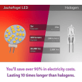 Miniatyrbillede 5 af 5: Varme hvide G4 runde LED-lamper, 2W erstatter 20W base halogenpære, 12V AC/10-30V DC, G4 lyskilde til indbygget underskabsbelysning, 6 stk Db