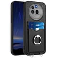 (Ny) R20 Ring Kortholder Telefondeksel [DB] Black For Nothing Phone 3a Pro