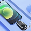 Miniatyrbillede 2 af 5: Nøglering Portable Oplader 1500mAh Mini Power Emergency Pod, Hurtig Opladning Power Bank Batteripakke, Nøglering Mobiltelefonoplader {db} for iphone-black
