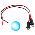 Miniatyrbilde 2 av 5: 2 stk 12V Blå Blinkende Dummy Falsk Bilalarm Dash Mount LED Lys Motorsykkel Tilbehør [DB]