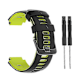 Miniatyrbillede 5 af 5: Rem til Garmin-approach S20/s6 Smart Watch Armbånd Silikone Blød Håndledsrem [DB] Black and white