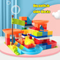 Miniatyrbild 2 av 5: Storlek marmor race run block labyrint boll spår block plast tratt ränna montering DIY tegel barn present db Wood