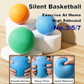 Miniatyrbild 5 av 5: 24 cm storlek 7 tyst basketboll studsar hög tyst boll basketboll sport spel barn födelsedag julklapp Db basketball net