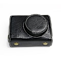 Miniatyrbild 2 av 5: Retro-kamerafodral med axelrem för RICOH GR III /GR3/GR IIIx/GR3X - Skydd, batteribyte, Db Black Style A