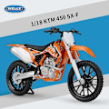 Miniatyrbilde 1 av 4: Welly 1:18 Ktm 450 Sx-f Alloy Motorsykkelmodell Diecast Metall Leke Motorsykkelmodell Høy Simulering Samling Barn Leker Gave Db With foam box