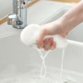 Miniatyrbilde 3 av 5: 1 stk bærbar toalettbørste multifunksjonell svamp lang badekar gulv hjemme rengjøring bad rengjøring børste-e [dB} grey