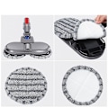 Miniatyrbillede 5 af 5: Mikrofiber Mopp Klud til Samsung støvsuger Jet90. Vådt Tørt Mopp Elektrisk Hovedbørste Pad Tilbehør  Tæppefejer {db} 6pcs