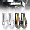 Pikkukuva 2 / 5: LED Moottoripyörän Vilkku Vedenpitävä Merkkivalo Lampulla 41mm Haarukkaputkille [db] Plating
