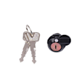 Miniatyrbilde 1 av 5: For Yamaha YBR125 YBR 125 Elektrisk Tenningslås Dørsett Bensintanklokk Sete Nøkler (4 Linjer) [db] side cover lock