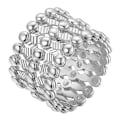 Pikkukuva 1 / 5: S925 hopearengasranneke 2-in-1 muuntautuva rengasranneke teleskooppirengas naisille db Silver No Diamond