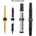 Miniatyrbild 2 av 5: 10-pack Pennhållarklämmor Stål Pennhållare Självhäftande Pennklämmor med Justerbar Fjäderögla för R [Db] black