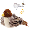 Miniatyrbild 1 av 5: Fladdrande Fågel Sparv Katt Leksak Livsliknande Kvittrande Ljud Beröringsaktiverad Kattunge [DB] birdie
