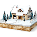 Miniatyrbillede 4 af 5: 50 stk. Miniature Kunstige Juletræer Små Sne Frost Træer Fyr [DB]