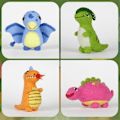 Miniatyrbilde 2 av 5: Baby Dinosaur Needle Felting Kits for Beginners, Needle Felting Kit, Felt Needles, Foam Pad, Felt Cloth, Instructions