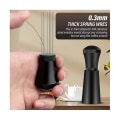 Miniatyrbillede 3 af 5: Alloy Kaffefordeler Omrørere Med Stativ, 0,3 Mm Tykt Rustfrit Stål 7 Nåle Værktøj Espresso Distribution Sort