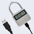 Miniatyrbild 5 av 5: Metallisk Timerlås LCD-display Multifunktionell Elektronisk Tid 99 Timmar Max Tidtagning USB Laddningsbar Ti [Db]