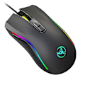 Miniatyrbild 1 av 5: Cord Gamings Mus, PC Mus Andning RGB LED Precisions Justera 3200DPI db Black