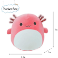 Pikkukuva 2 / 5: 1 Kpl Axolotl Pehmolelu, 8 Tuumaa (noin 20,3 cm) Pehmeä Pehmotyyny, Loistava Lahja Syntymäpäiville ja Jouluun (vaaleanpunainen) [DB]