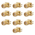 Miniatyrbillede 4 af 5: SMA Hun-basisstik, PCB-montering, 50 Ohm RF-stik (10 stk.) [db]