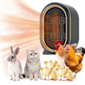 Miniatyrbillede 2 af 5: Hundegårdsovn med 2 temperaturindstillinger, 800W/1200W Elektrisk Dyrevarmer Vinter, Til Udendørs Kyllingehus Indendørs Kaniner Katte Bærbar {Db} Black