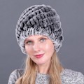 Miniatyrbillede 5 af 5: Dame Fur Beanie Hat med Plyslag for at Holde Varmen til Kolde Vinterudendørsaktiviteter [DB] 1