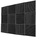 Miniatyrbillede 1 af 2: 12 stk. 300x300x25mm akustiske skumplader til lydisolering til Ktv-bar, lydstudie, kiler