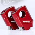 Miniatyrbillede 4 af 5: 28mm 22mm Styrholder Klemme Motorcykel Styr Forhøjer Montering Til Honda- Holdbar db Red A