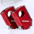 Miniatyrbillede 4 af 5: 28mm 22mm Styrholder Klemme Motorcykel Styr Forhøjer Montering Til Honda- Holdbar db Silver B