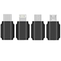Miniatyrbild 2 av 5: Smartphone-adapter för DJI Pocket 2 Osmo Pocket iOS Lightning Micro USB-C Android Positiv Standard Omvänd Data Gimbaldelar {db} Black