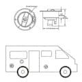 Miniatyrbilde 5 av 5: 2024 Caravan Tilbehør RV Modifisert Vanninntak med Lås Nøkkel Vanntank Innløpsluke Tilhenger RV [DB]