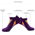 Miniatyrbilde 2 av 5: \"Hywell Herre Tykke Polstrede Atletiske Ankelsokker, Hywellstore Herre Atletiske Sokker 5/7 par\" [DB] black 5pairs