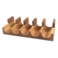 Miniatyrbilde 2 av 5: Treholder for Sushi, Serveringsfat for Sushi, Serveringsfat Stativ, Taco Stativbrett for Samlinger Restaurant [DB] Wood 5 Grid