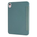 Pikkukuva 4 / 4: iPad Air 11 (2024) Kotelo PU Nahka+Silikoni Origami Jalusta Suojakuori - Musta [db] Multicolor Midnight Green