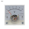 Miniatyrbild 1 av 5: 91C4 DC Voltmeter Analog Panel Spänningsmätare Mekanisk Pekartyp 3/5/10/ [db] 0-10V