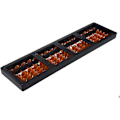 Miniatyrbillede 5 af 5: 17 Cifre Abacus Soroban Perler Kolonne Traditionel Børn Skole Matematik Læring Db Brown