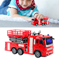 Miniatyrbild 4 av 5: Fjärrstyrd elektrisk sprayvatten brandman brandbil bilmodell barnleksak present KAESI db A