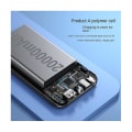 Miniatyrbillede 2 af 5: Bærbar solcellelader, 20000 mAh Powerbank indbygget output og input kabler hurtig opladning til Smart