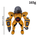 Miniatyrbillede 4 af 5: 2023 Skibidi Toilet Plys, 11\" Titan Drill Man Plys Legetøj Til Spil Fans Gave [DB] Yellow