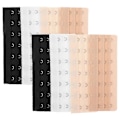 Miniatyrbilde 4 av 4: 8 stk BH-forlenger 3 rader 7 kroker BH-forlenger Kvinners undertøyforlengere BH-forlengningskroker [DB] 13.10X5.00X0.30CM