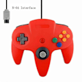 Pikkukuva 1 / 5: 2 Pakkausta Klassisia Langallisia N64-ohjaimia Retropeleihin 64-bittinen Peliohjain Joystick-korvaus [Db] 05 1pc